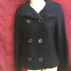 NWT Forever Audrey sz Small bomber wool blend